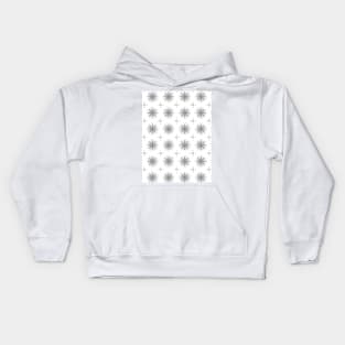 Grey pattern design Kids Hoodie